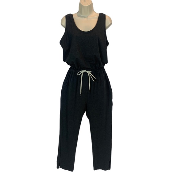 Zella Pants - Zella Gwen Sleeveless Scoop Neck Knit Romper - Grey Heather - size Medium